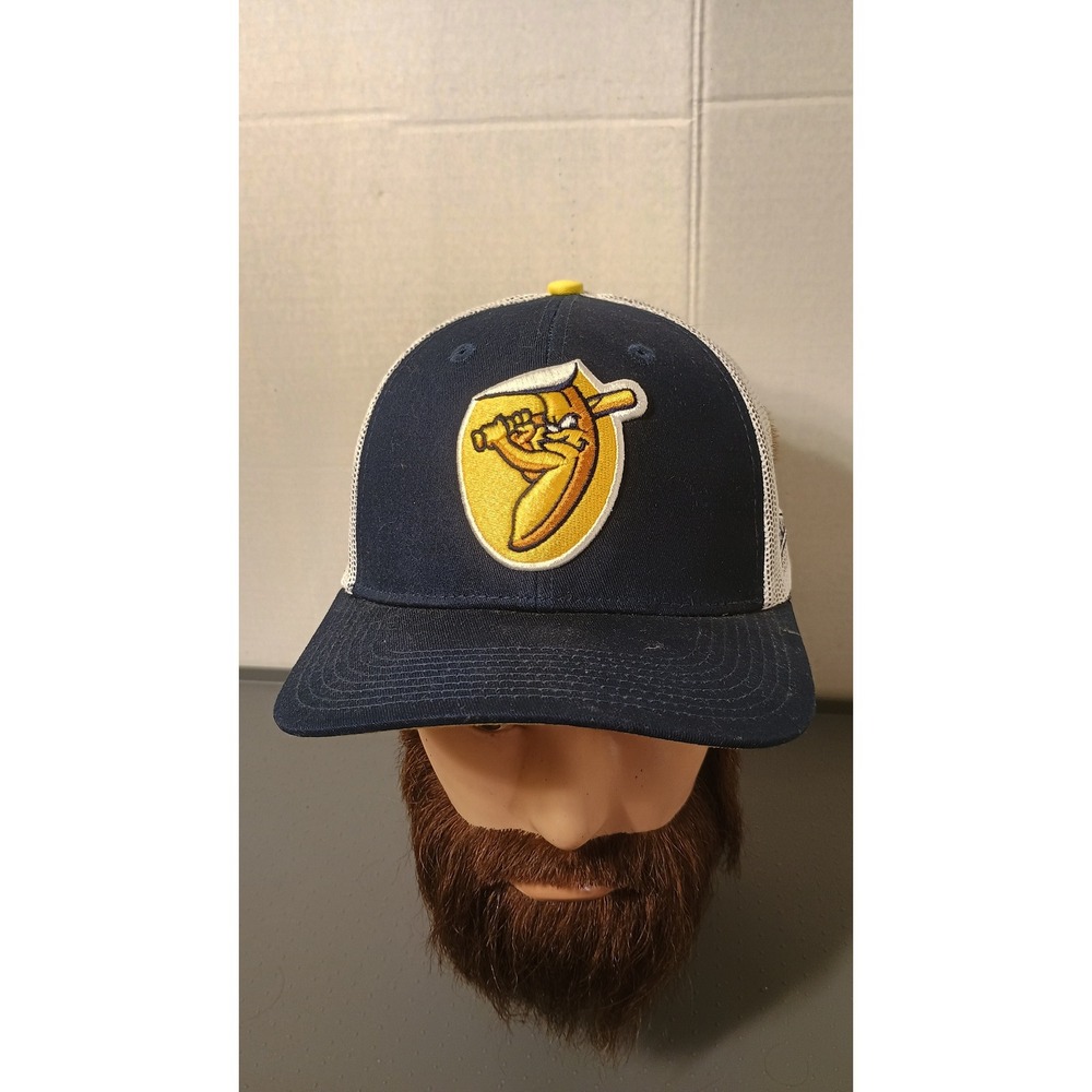 Baseballism Savannah Bananas Trucker Hat Mens OSFA Navy Excellent Mesh Snapback